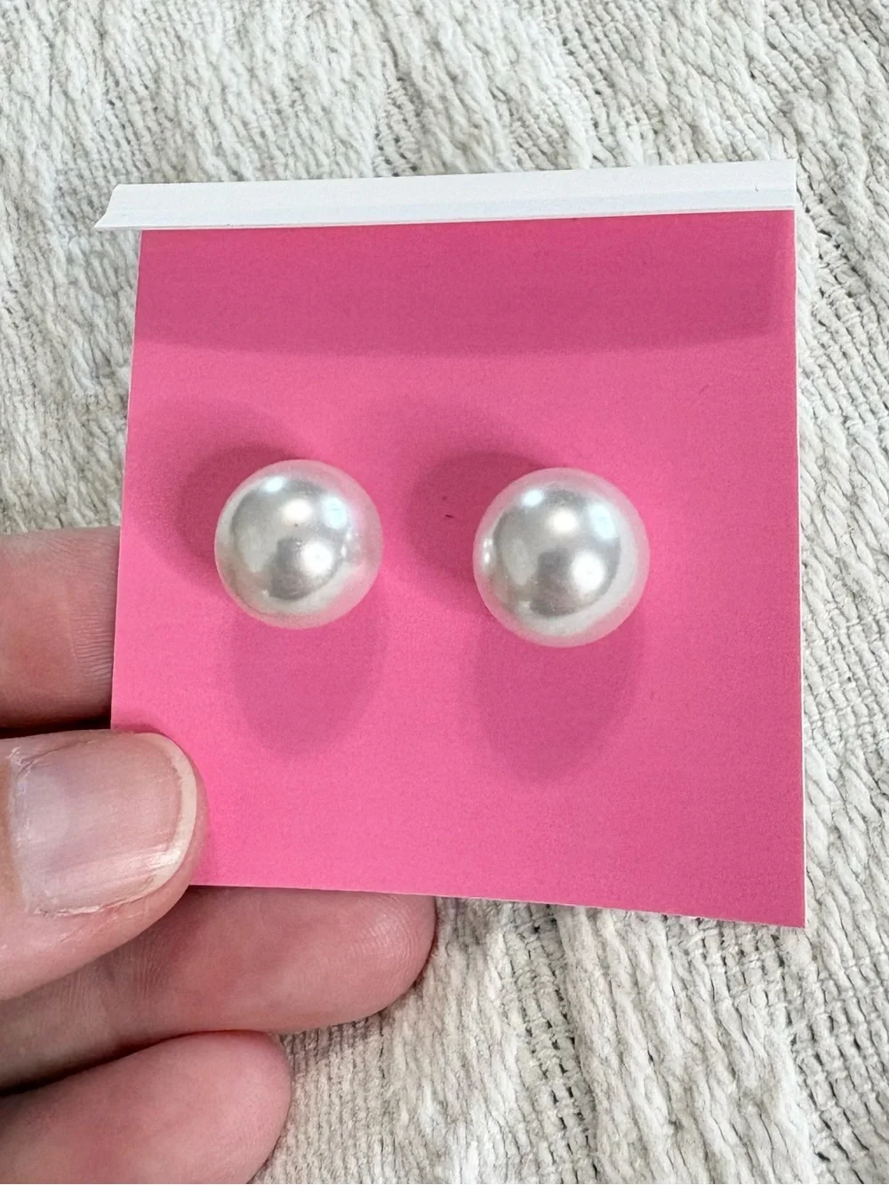 kate spade Pearl-Back Flower Crystal Stud Earrings - White/Gold